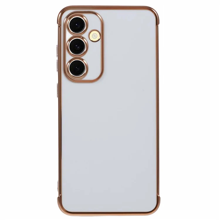For Samsung Galaxy S24 FE Case Electroplated Frame TPU Soft Phone Cover