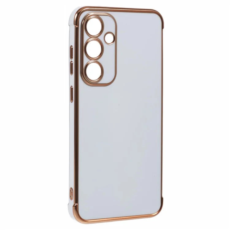 For Samsung Galaxy S24 FE Case Electroplated Frame TPU Soft Phone Cover