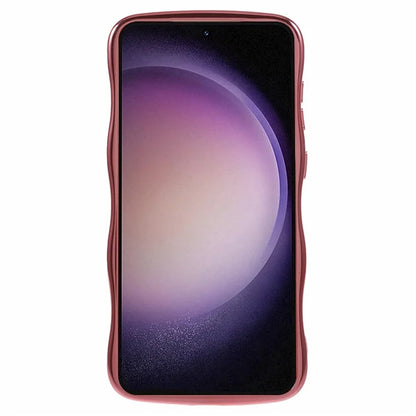 For Samsung Galaxy S23 Case Love Hearts TPU Phone Cover Curly Wave Frame Large Window