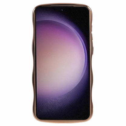 For Samsung Galaxy S23 Case Love Hearts TPU Phone Cover Curly Wave Frame Large Window