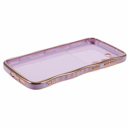 For Samsung Galaxy S23 Case Love Hearts TPU Phone Cover Curly Wave Frame Large Window