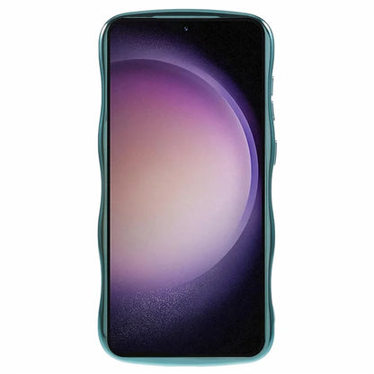 For Samsung Galaxy S23 Case Love Hearts TPU Phone Cover Curly Wave Frame Large Window