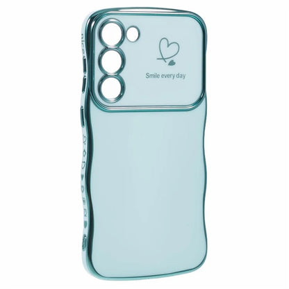For Samsung Galaxy S23 Case Love Hearts TPU Phone Cover Curly Wave Frame Large Window