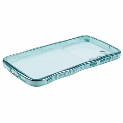 For Samsung Galaxy S23 Case Love Hearts TPU Phone Cover Curly Wave Frame Large Window