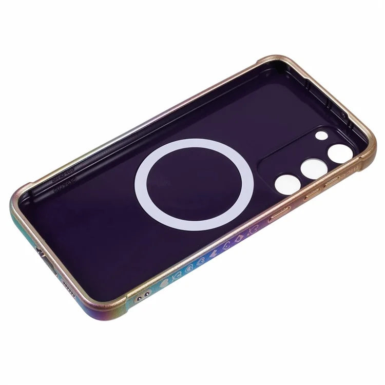 For Samsung Galaxy S23 Magnetic Case TPU Gradient Electroplated Phone Cover
