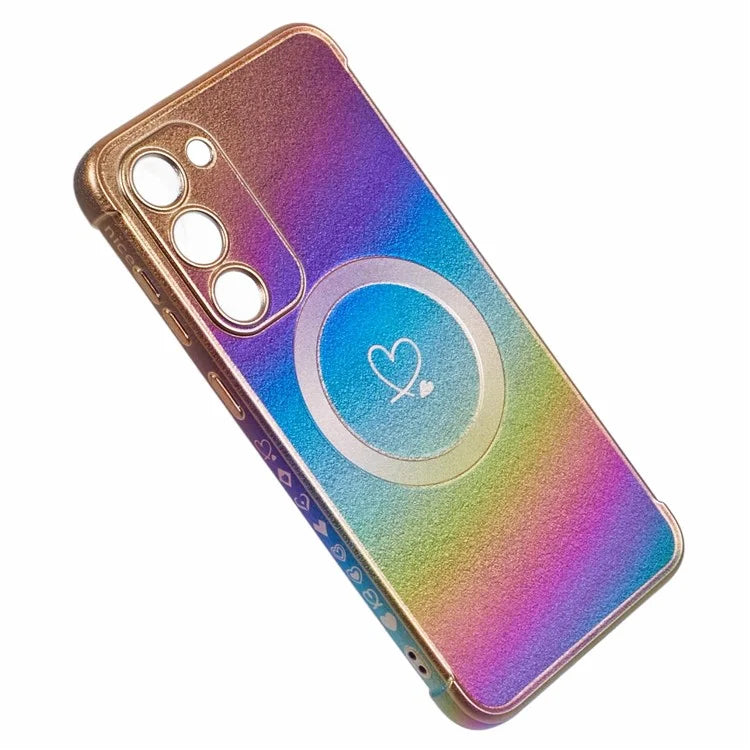 For Samsung Galaxy S23 Magnetic Case TPU Gradient Electroplated Phone Cover