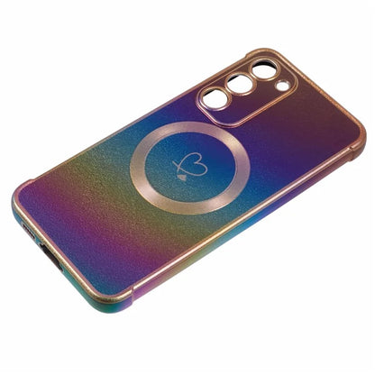 For Samsung Galaxy S23 Magnetic Case TPU Gradient Electroplated Phone Cover