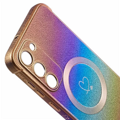 For Samsung Galaxy S23 Magnetic Case TPU Gradient Electroplated Phone Cover