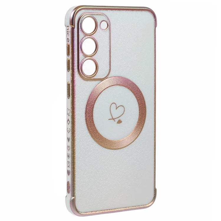 For Samsung Galaxy S23 Magnetic Case TPU Gradient Electroplated Phone Cover