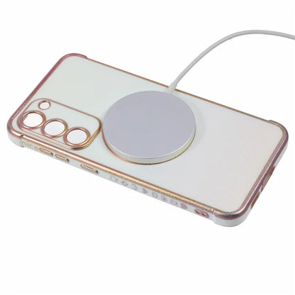 For Samsung Galaxy S23 Magnetic Case TPU Gradient Electroplated Phone Cover