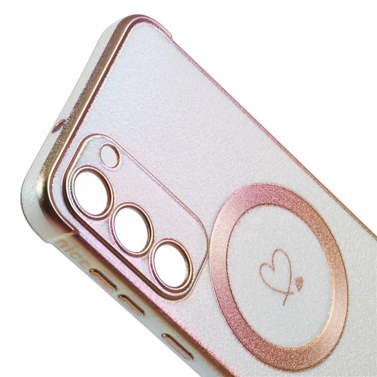For Samsung Galaxy S23 Magnetic Case TPU Gradient Electroplated Phone Cover