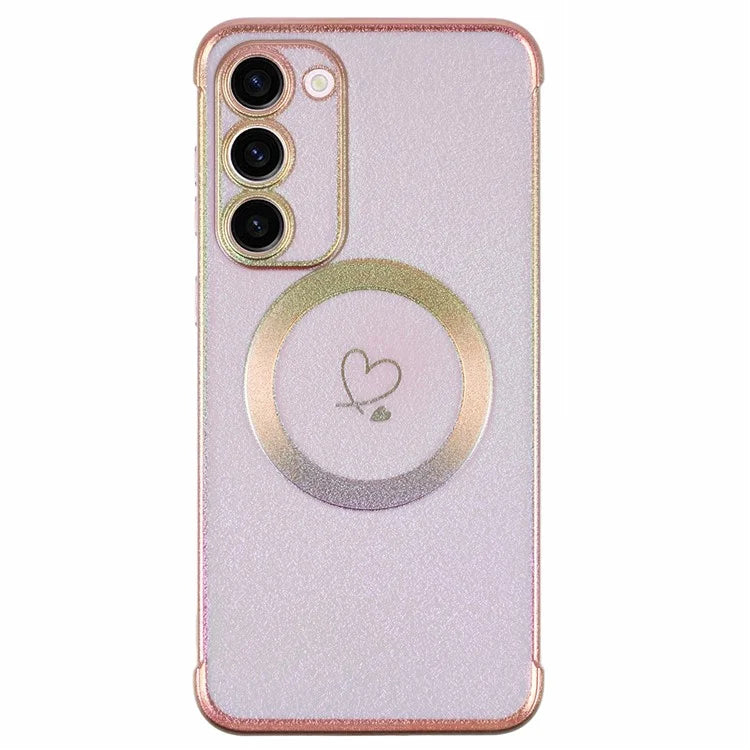 For Samsung Galaxy S23 Magnetic Case TPU Gradient Electroplated Phone Cover