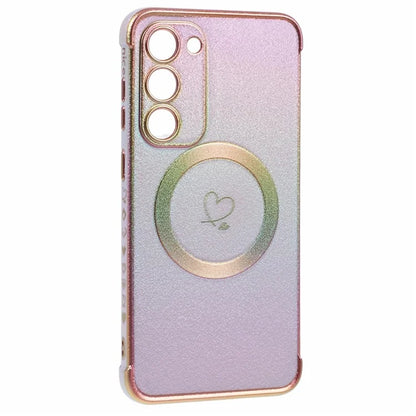 For Samsung Galaxy S23 Magnetic Case TPU Gradient Electroplated Phone Cover