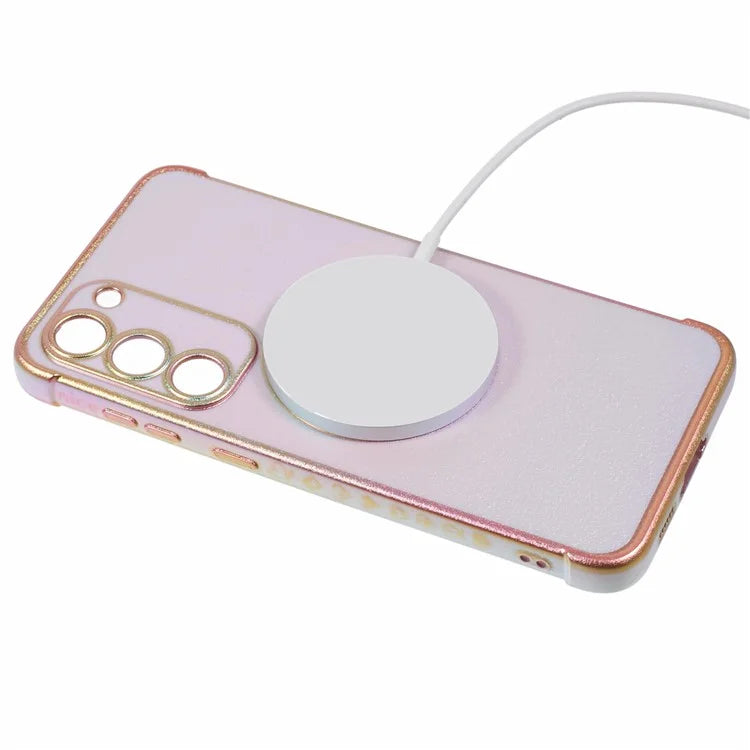For Samsung Galaxy S23 Magnetic Case TPU Gradient Electroplated Phone Cover
