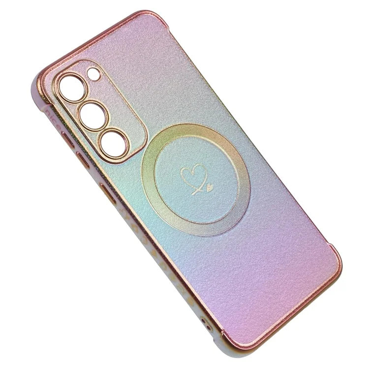For Samsung Galaxy S23 Magnetic Case TPU Gradient Electroplated Phone Cover