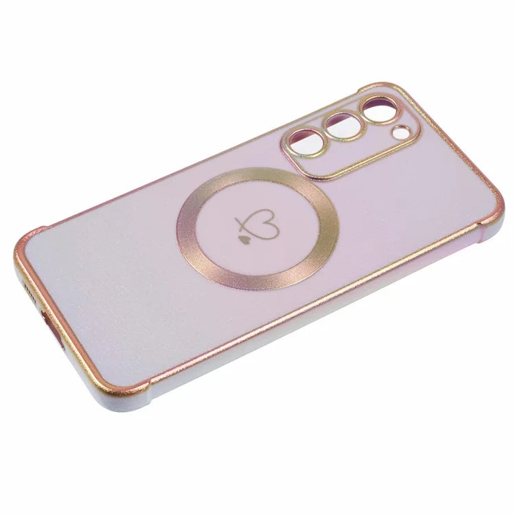 For Samsung Galaxy S23 Magnetic Case TPU Gradient Electroplated Phone Cover