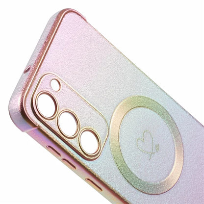 For Samsung Galaxy S23 Magnetic Case TPU Gradient Electroplated Phone Cover