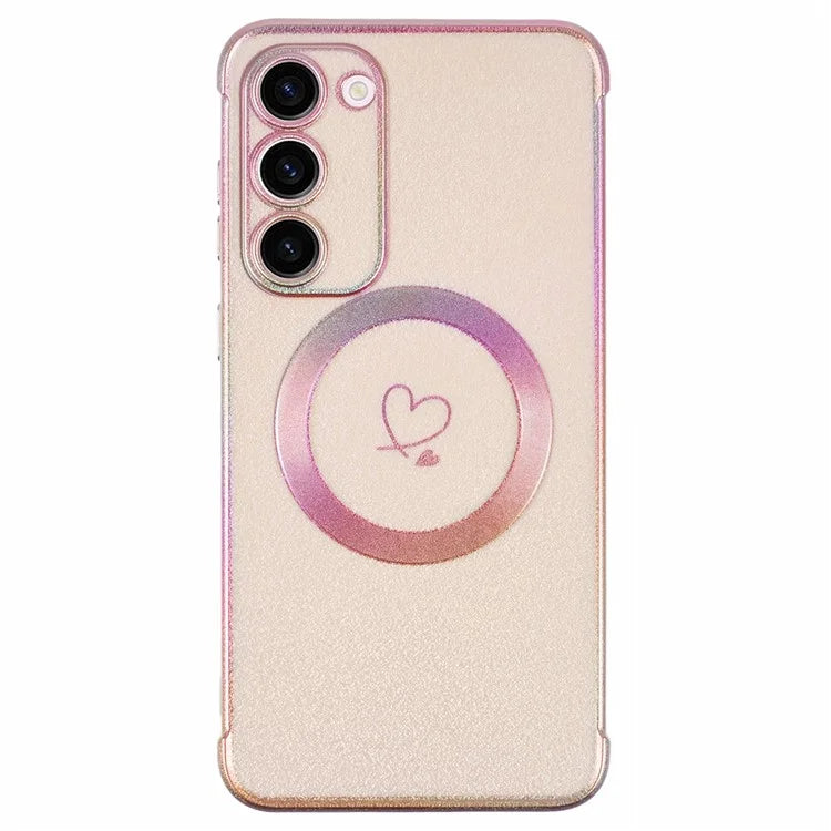 For Samsung Galaxy S23 Magnetic Case TPU Gradient Electroplated Phone Cover