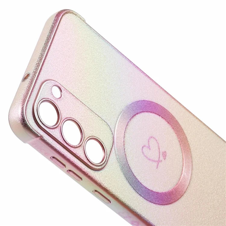 For Samsung Galaxy S23 Magnetic Case TPU Gradient Electroplated Phone Cover
