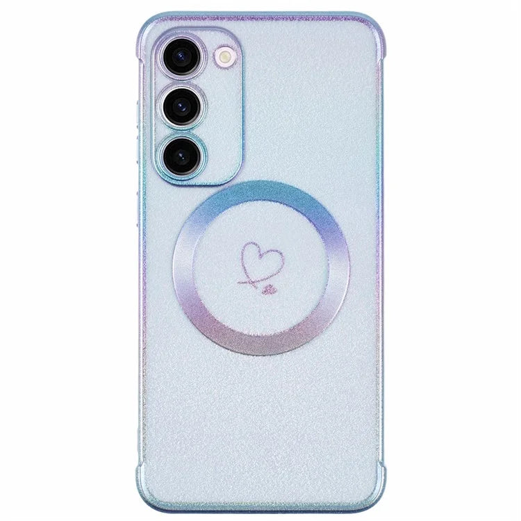 For Samsung Galaxy S23 Magnetic Case TPU Gradient Electroplated Phone Cover