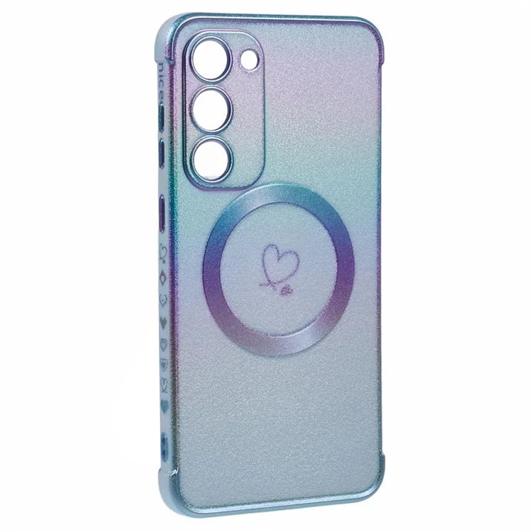 For Samsung Galaxy S23 Magnetic Case TPU Gradient Electroplated Phone Cover