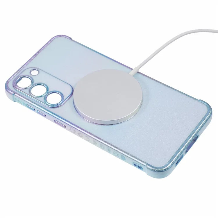 For Samsung Galaxy S23 Magnetic Case TPU Gradient Electroplated Phone Cover