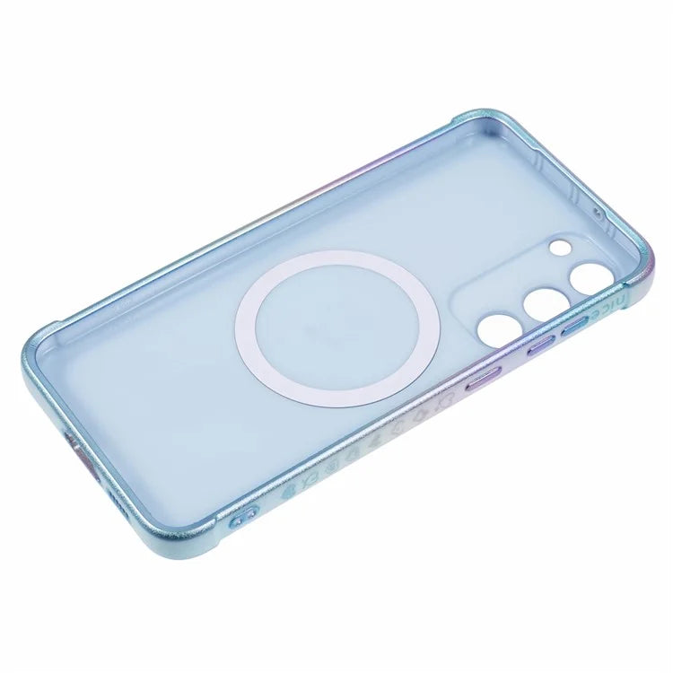 For Samsung Galaxy S23 Magnetic Case TPU Gradient Electroplated Phone Cover