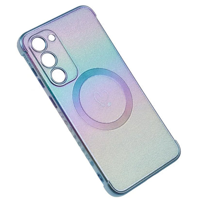 For Samsung Galaxy S23 Magnetic Case TPU Gradient Electroplated Phone Cover