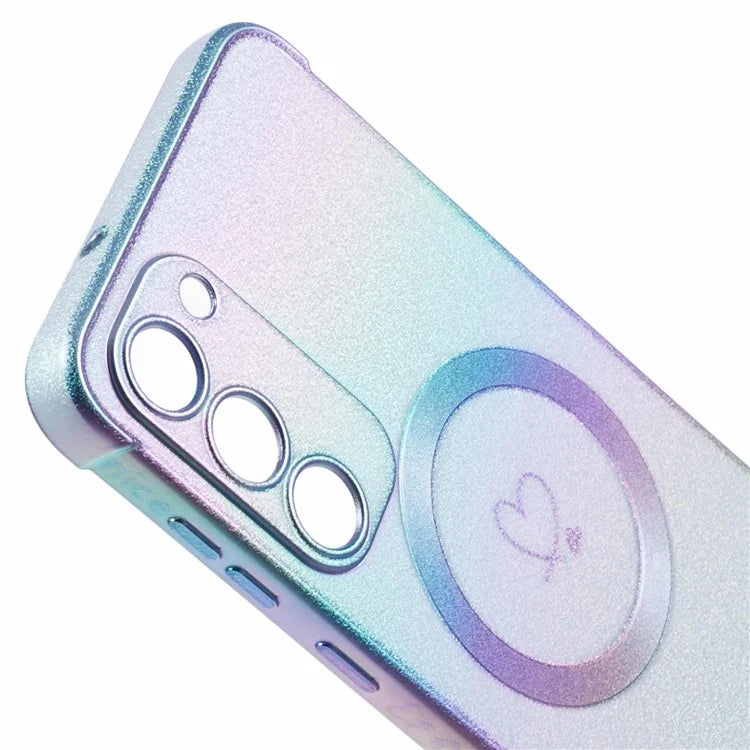 For Samsung Galaxy S23 Magnetic Case TPU Gradient Electroplated Phone Cover