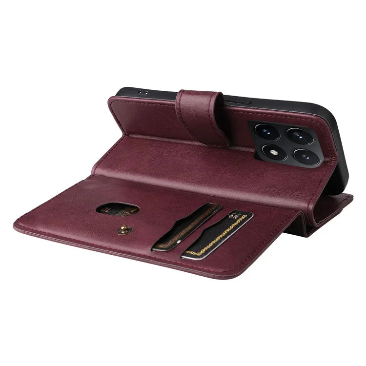KT Multi-Functional Series-1 For Xiaomi 14T Case 10 Card Holder Leather Phone Cover Stand