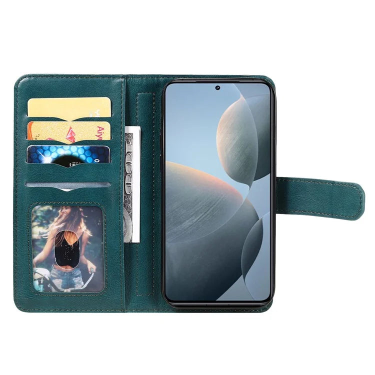 KT Multi-Functional Series-1 For Xiaomi 14T Case 10 Card Holder Leather Phone Cover Stand