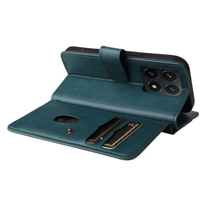 KT Multi-Functional Series-1 For Xiaomi 14T Case 10 Card Holder Leather Phone Cover Stand