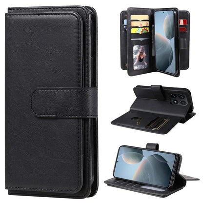 KT Multi-Functional Series-1 For Xiaomi 14T Case 10 Card Holder Leather Phone Cover Stand