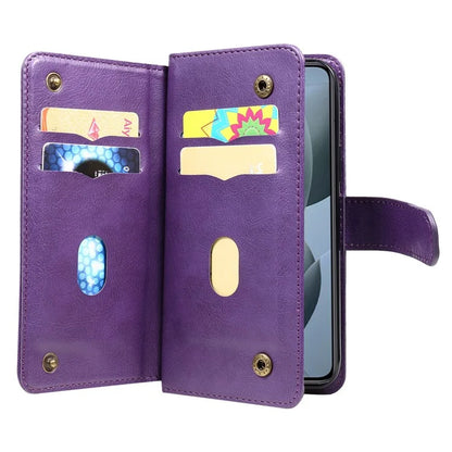 KT Multi-Functional Series-1 For Xiaomi 14T Case 10 Card Holder Leather Phone Cover Stand