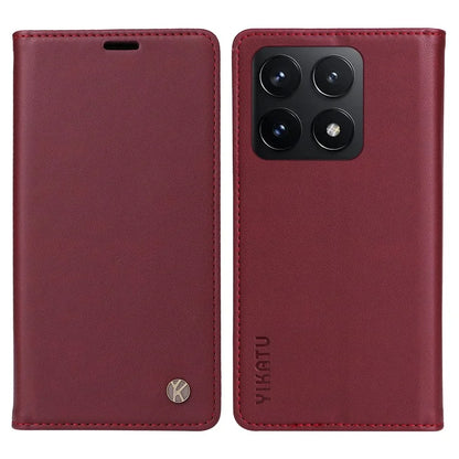 YIKATU YK-001 For Xiaomi 14T Case Stand Leather Phone Cover Strong Magnetic Closure