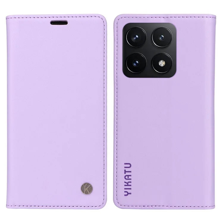 YIKATU YK-001 For Xiaomi 14T Case Stand Leather Phone Cover Strong Magnetic Closure