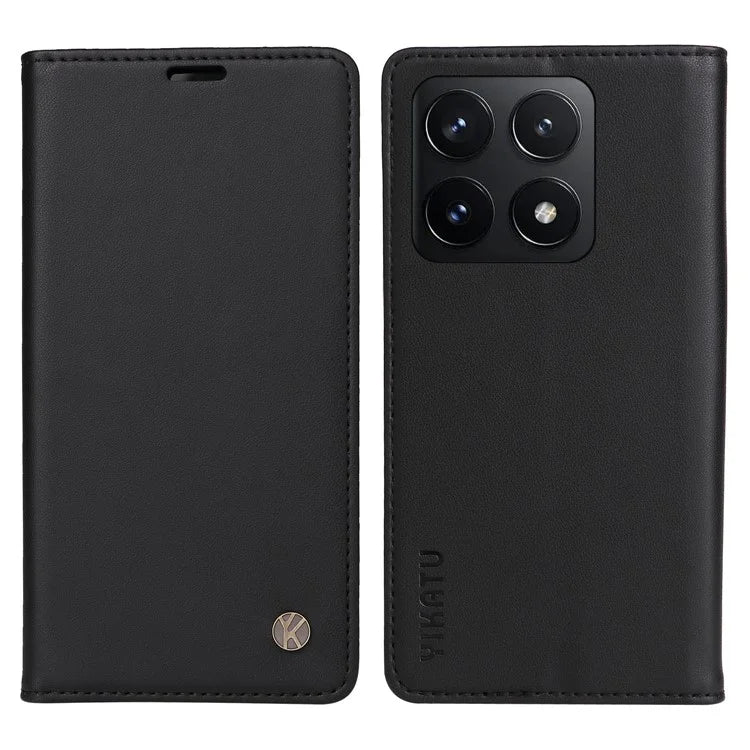YIKATU YK-001 For Xiaomi 14T Case Stand Leather Phone Cover Strong Magnetic Closure