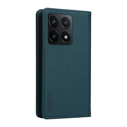 YIKATU YK-001 For Xiaomi 14T Case Stand Leather Phone Cover Strong Magnetic Closure