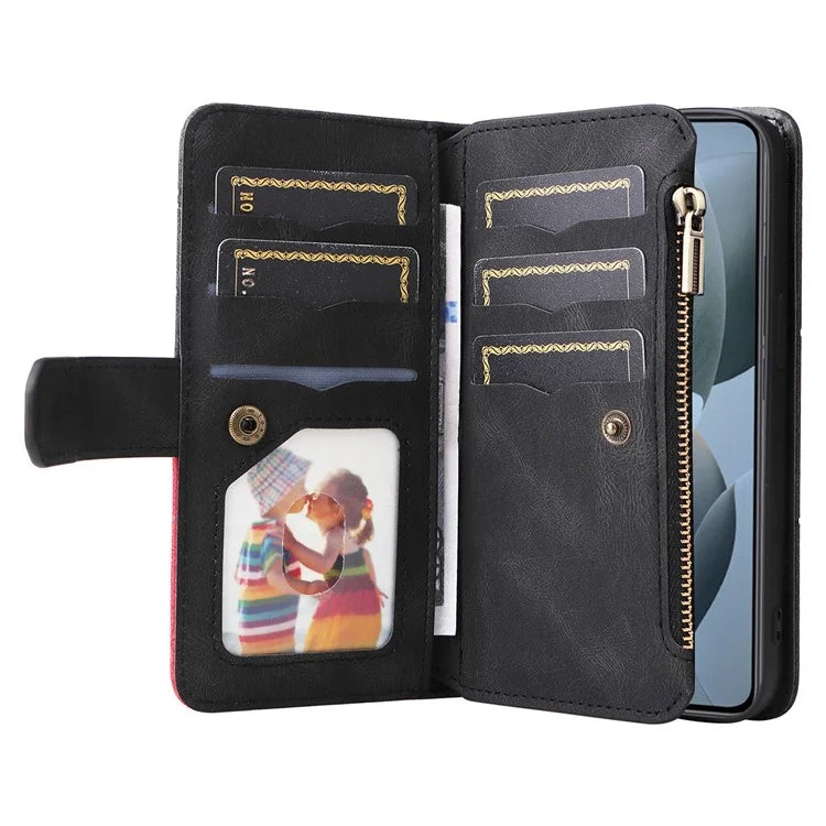 KT Multi-Function Series-5 For Xiaomi 14T Case Zipper Wallet Leather Phone Cover Stand