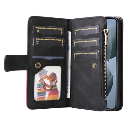 KT Multi-Function Series-5 For Xiaomi 14T Case Zipper Wallet Leather Phone Cover Stand