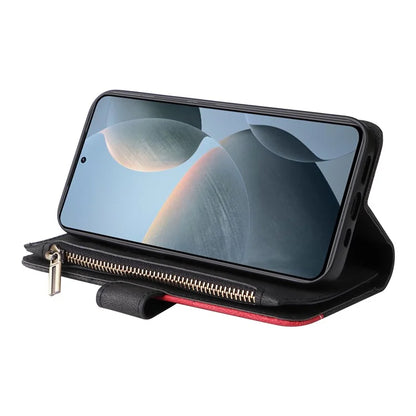 KT Multi-Function Series-5 For Xiaomi 14T Case Zipper Wallet Leather Phone Cover Stand