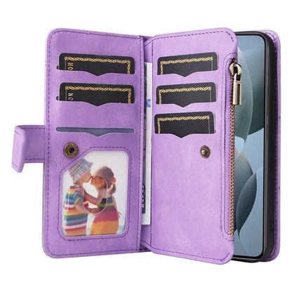 KT Multi-Function Series-5 For Xiaomi 14T Case Zipper Wallet Leather Phone Cover Stand
