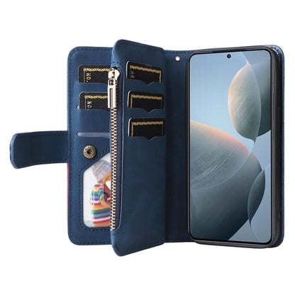 KT Multi-Function Series-5 For Xiaomi 14T Case Zipper Wallet Leather Phone Cover Stand