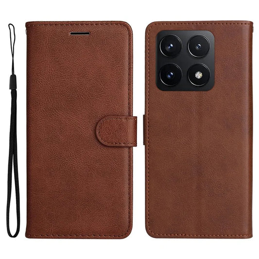 KT Leather Series-2 for Xiaomi 14T Case Solid Color Leather Phone Cover Wallet Stand