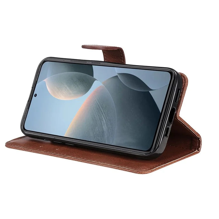 KT Leather Series-2 for Xiaomi 14T Case Solid Color Leather Phone Cover Wallet Stand