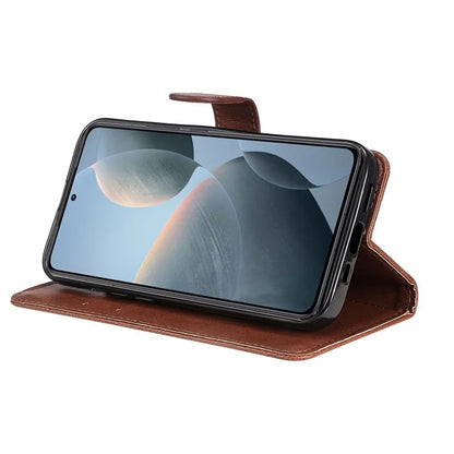 KT Leather Series-2 for Xiaomi 14T Case Solid Color Leather Phone Cover Wallet Stand