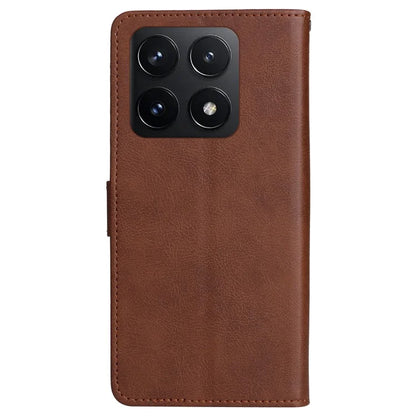 KT Leather Series-2 for Xiaomi 14T Case Solid Color Leather Phone Cover Wallet Stand