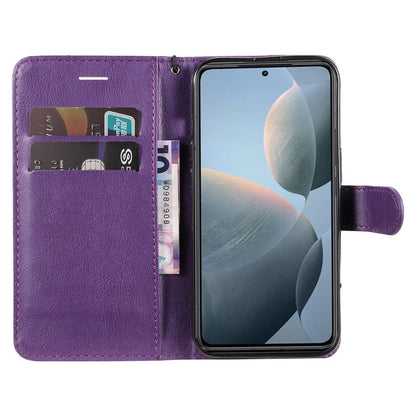 KT Leather Series-2 for Xiaomi 14T Case Solid Color Leather Phone Cover Wallet Stand