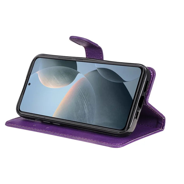 KT Leather Series-2 for Xiaomi 14T Case Solid Color Leather Phone Cover Wallet Stand