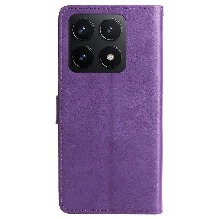 KT Leather Series-2 for Xiaomi 14T Case Solid Color Leather Phone Cover Wallet Stand